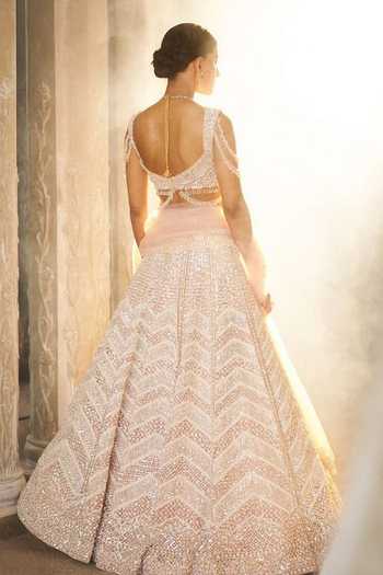 Pravalika Kola Embellished Organza Lehenga Set 