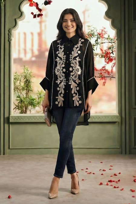 Seams Pret And Couture Liora Embroidered Shirt 