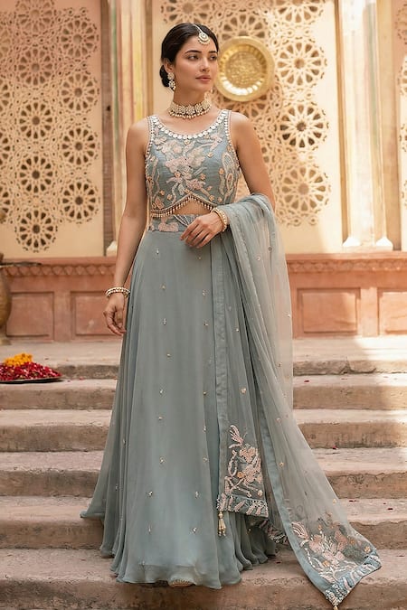 Seams Pret And Couture Zivaah Embroidered Lehenga Set 
