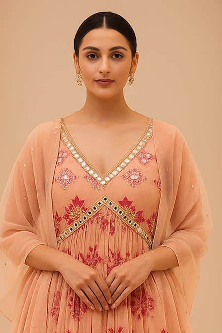 Seams Pret And Couture Saisha Floral Pattern Kurta Set 