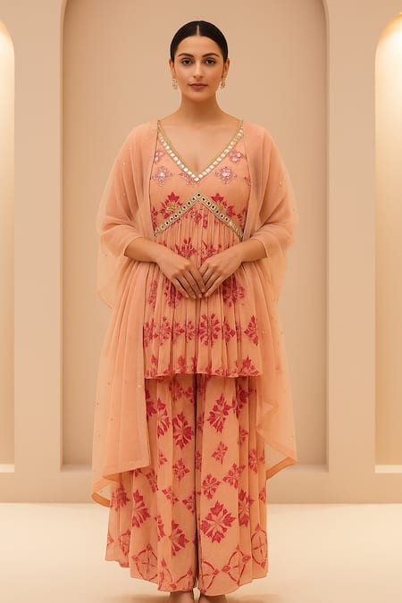 Seams Pret And Couture Saisha Floral Pattern Kurta Set 