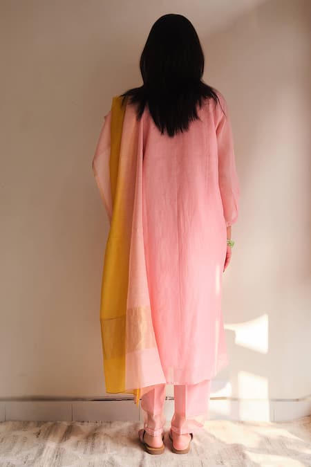 Juanita By Shubhda Pear Embroidered Kurta Set