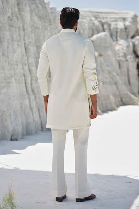 Amrit Dawani Amber Ray Hand Painted Kurta Set 