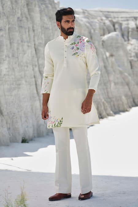 Amrit Dawani Amber Ray Hand Painted Kurta Set 