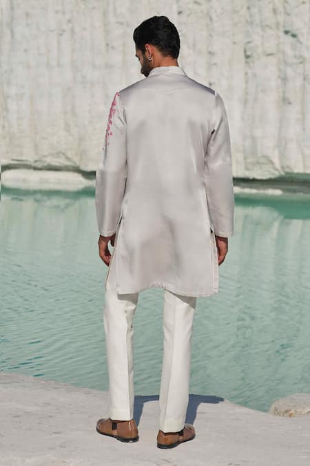 Amrit Dawani Celestial Blossom Hand Painted Kurta Set 