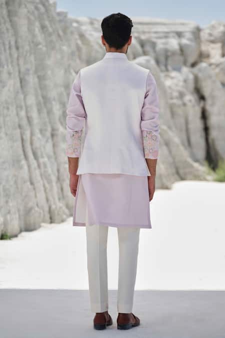 Amrit Dawani Pastel Safari Dreams Bundi Jacket Set 