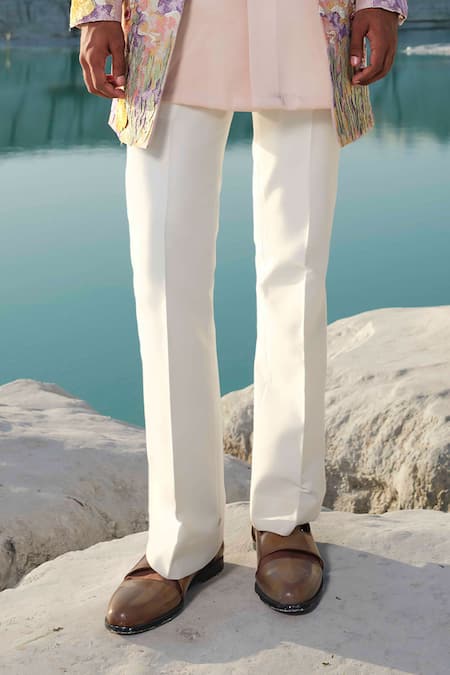 Amrit Dawani Rose Gold Silk, Modal, Cotton Blooming Twilight Rosegold Floral Jacket Set Online at Aza Fashions Amrit Dawani_Rose Gold Silk, Modal, Cotton Blooming Twilight Rosegold Floral Jacket Set _Online_at_Aza_Fashions