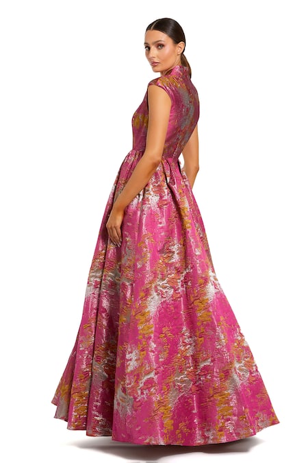 Mac Duggal Metallic Brocade Gown 