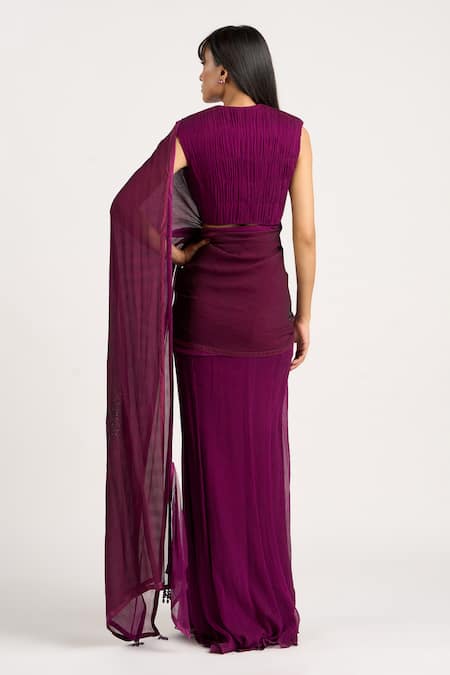 Ott Chiffon Pre-Draped Concept Saree 