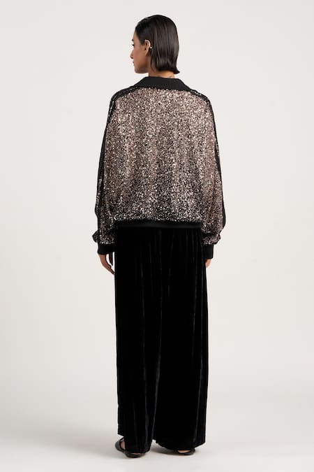 Ott Sequin Work Bomber Jacket 