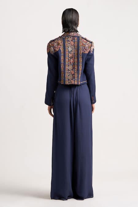 Ott Floral Pattern Yoke Jacket 