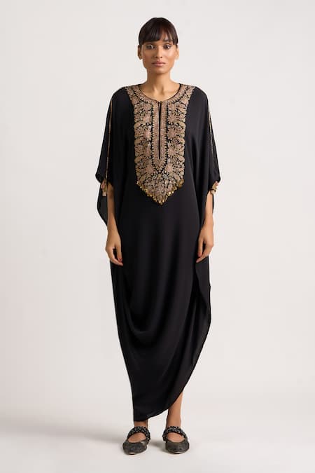 Ott Kani Contrast Placket Kaftan 