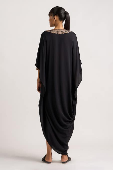 Ott Kani Contrast Placket Kaftan 