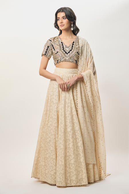 Payal Singhal Mahtab Embroidered Choli & Lehenga Set 
