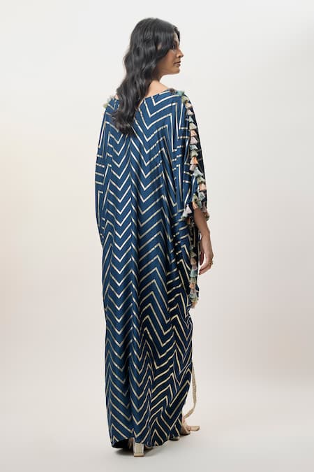 Payal Singhal Raniya Embroidered Kaftan & Jogger Pant Set 