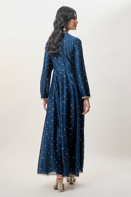 Payal Singhal Ria Silkmul Embroidered Anarkali Set 