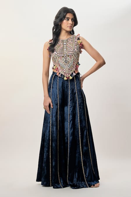 Payal Singhal Yasmin Embroidered Blouse Sharara Set 