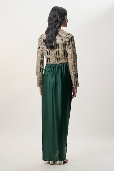 Payal Singhal Sia Embroidered Choli & Dhoti Skirt Set 