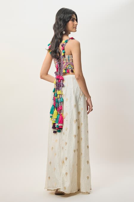 Payal Singhal Fez Embroidered Blouse & Sharara Set 