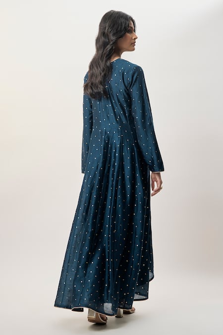 Payal Singhal Zarrin Mukaish Silkmul Embroidered Anarkali Set 