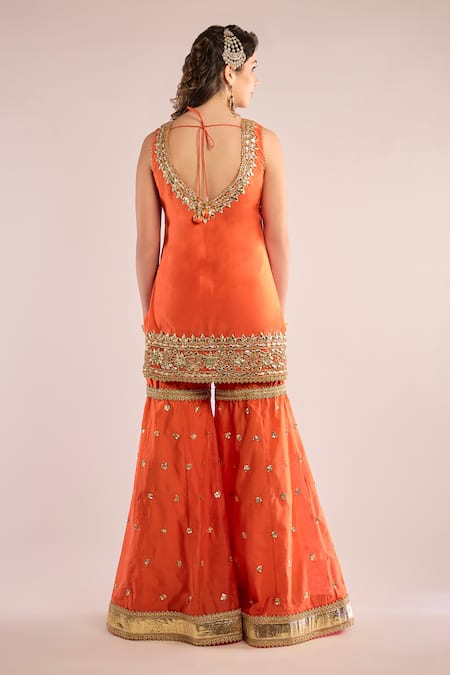 saina kapoor Chanderi & Organza Kurta Set