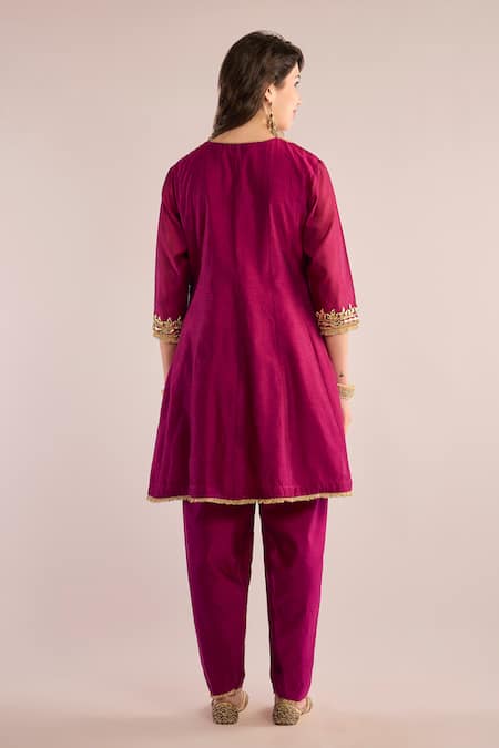 saina kapoor Embroidered Yoke Anarkali Set