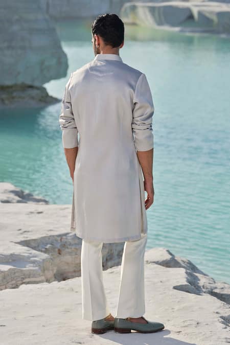 Amrit Dawani Ethereal Pearl Embroidered Kurta Set 