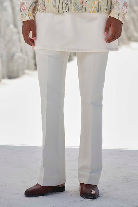 Buy_Amrit Dawani_Pink Modal, Cotton Embroidery Bundi Kurta Set _Online_at_Aza_Fashions