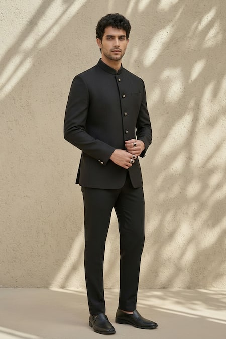 Bubber Couture Fleur De Lis Bandhgala Set 