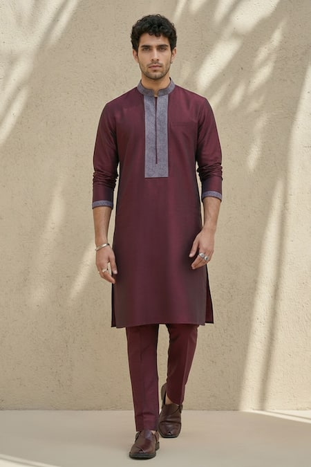 Bubber Couture Code Embroidered Bodice Kurta Set 