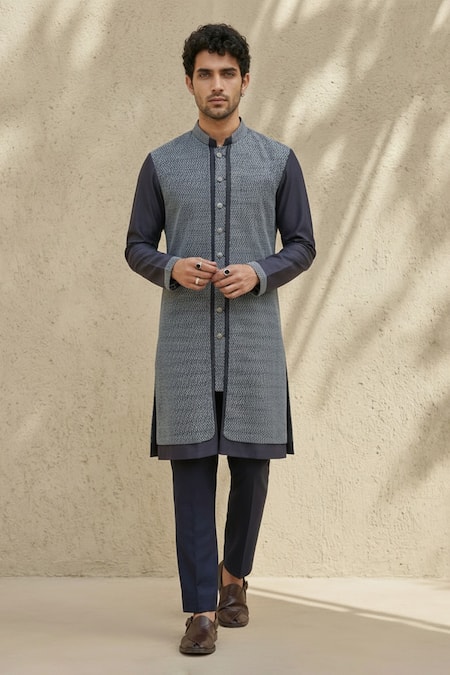 Bubber Couture Iron Gate Layered Kurta & Pant Set 
