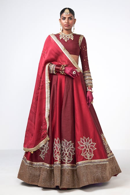 Rishi and Vibhuti Deewani Embroidered Lehenga Set 