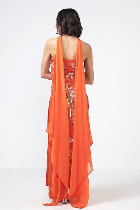 Rishi and Vibhuti Narangi Mimi Embroidered Dress 