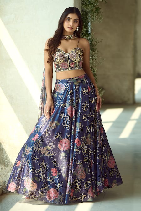 Samyukta Singhania Floral Pattern Lehenga Set 
