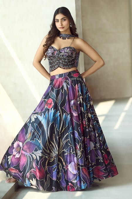 Samyukta Singhania Floral Pattern Lehenga Set 