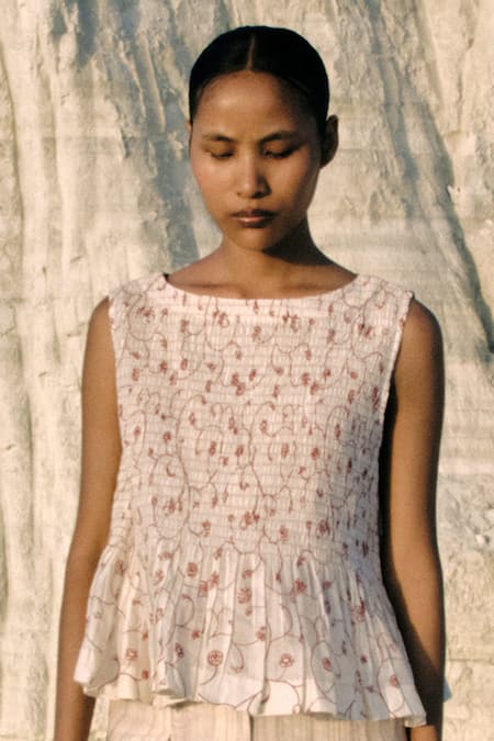 Ahmev Zeya Ruched Top 