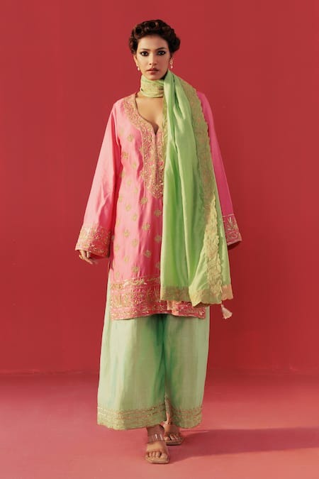 Rasasvada Butti Work Kurta Set 