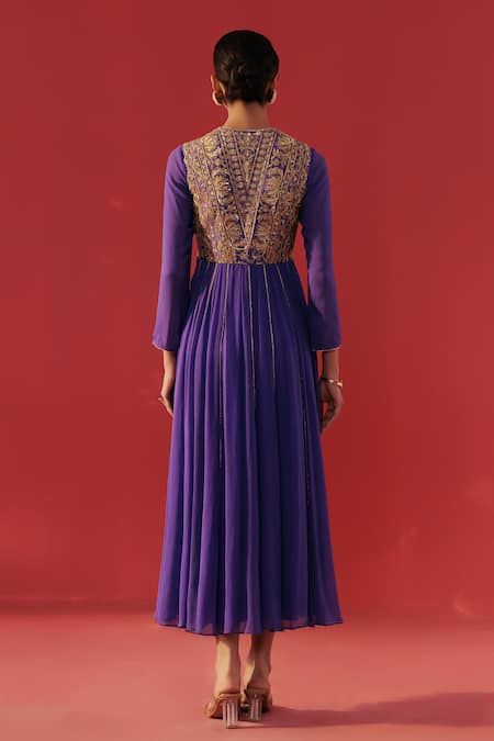 Rasasvada Embroidered Anarkali & Pant Set 