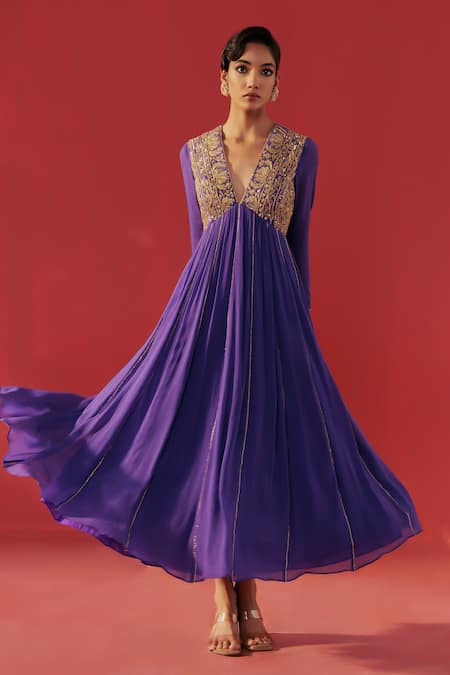 Rasasvada Embroidered Anarkali & Pant Set 