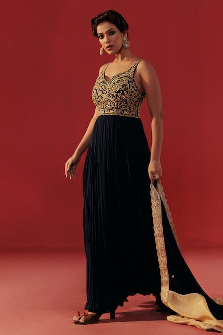 Rasasvada Hand Embroidered Anarkali  