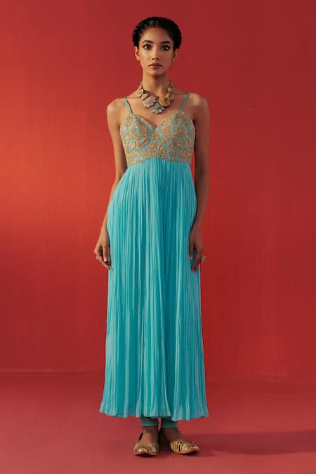 Rasasvada Yoke Placement Embellished Anarkali 