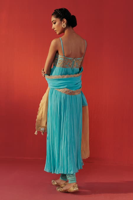 Rasasvada Yoke Placement Embellished Anarkali 