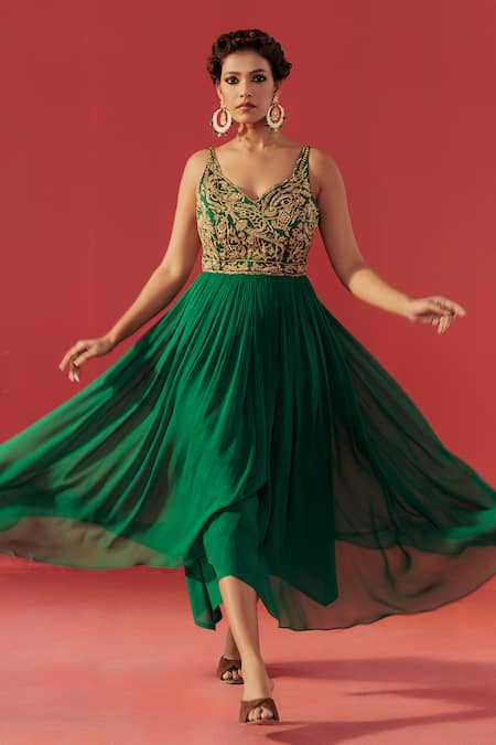 Rasasvada Yoke Embellished Anarkali 