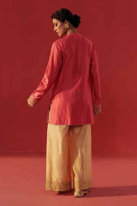 Rasasvada Embellished Kurta Sharara Set 
