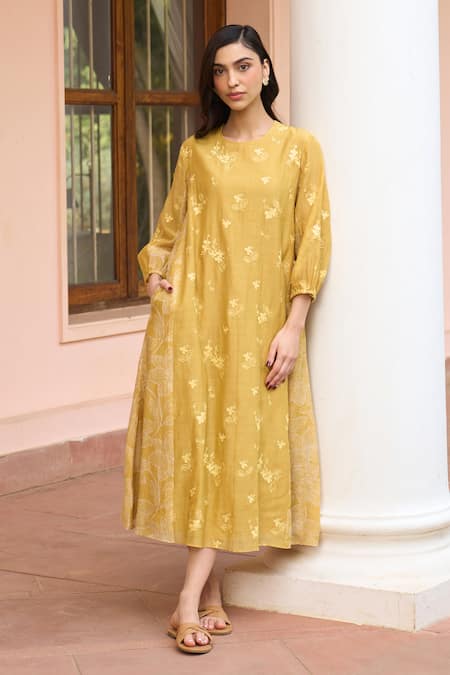 Vaayu Rue Embroidered Dress 