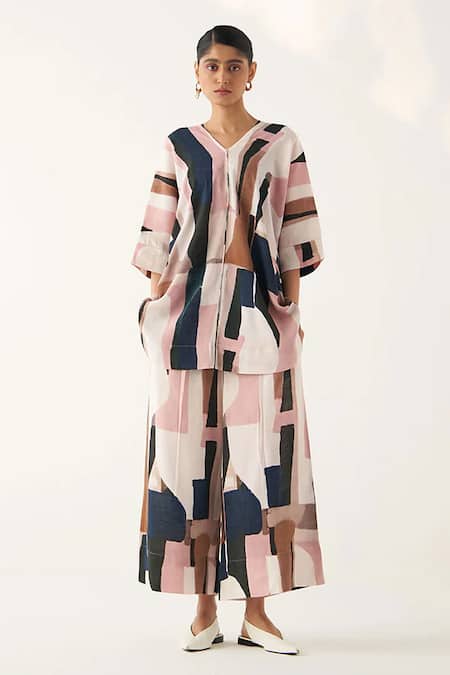 OFRIDA Arise Kimono Printed Top 