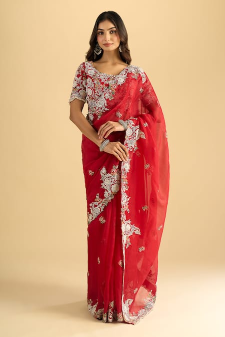 Prisho Taara Lilac Emrboidered Lehenga Set