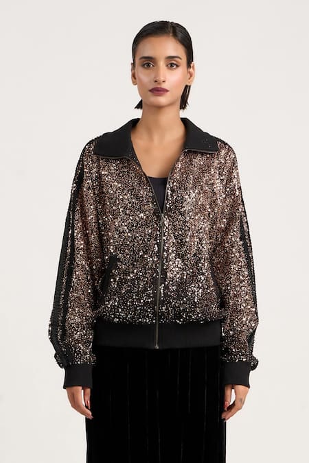 Ott Sequin Work Bomber Jacket 