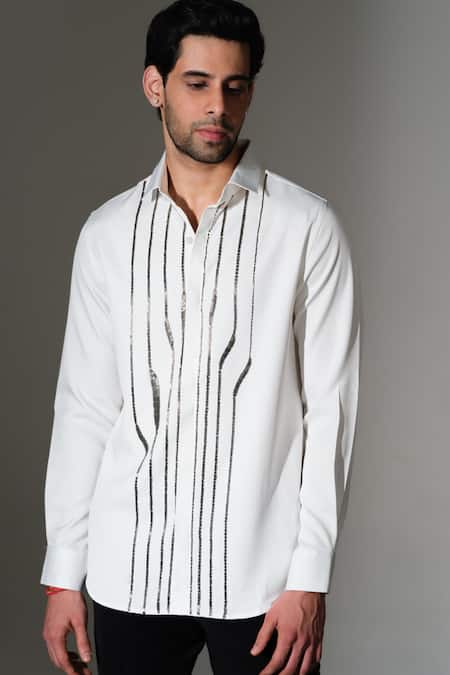 PRAVALIKA KOLA Linear Luxe Shirt 