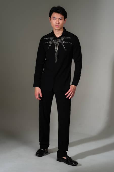 PRAVALIKA KOLA Twin Long Birds Shirt 